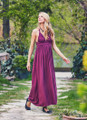Purple Back Strap Long Summer Dress