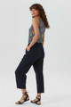Elastic Waist Women's Boho Pants in Dark Blue