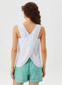 Sleeveless White Boho Top
