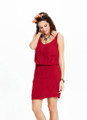 Maroon Boho Mini Dress