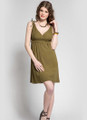 Olive Drift Sleeveless Dress