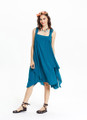 Teal Tide Asymmetrical Dress