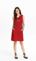 Maroon Day Dress with Pockets