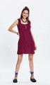 Purple Elegance Cotton Mini Dress
