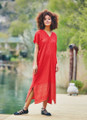 Aurora Red Bohemian Elegance Dress
