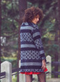 Patterned Women's Jacket Black