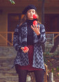 Patterned Women's Jacket Blue