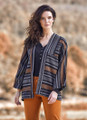 Patterned Brown Jacket for Women