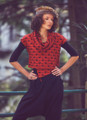 Asymmetric Cowl Neck Crop Top
