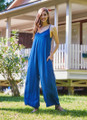 Blue Spaghetti Strap Overall
