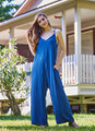 Blue Spaghetti Strap Overall