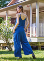 Blue Spaghetti Strap Overall
