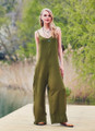 Green Spaghetti Strap Overall
