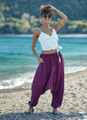 Purple Harem Pants Women