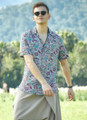 Purple Paisley Short Sleeve Men's Shirt