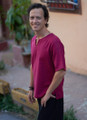 Maroon Short Sleeve Cotton Men's Shirt