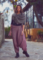 Maroon Winter Boho Harem Pants Women