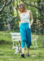 Women's Short Harem Pants Blue