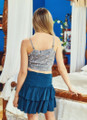 Mini Frill Skirt Blue