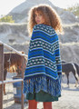 Blue Crochet Poncho