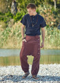 Men's Boho Hippie Brown Harem Pants