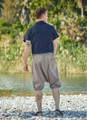 Men's Short Beige Hippie Harem Pants