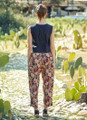Printed Carrot Pants