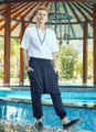 Men's Black Boho Hippie Harem Pants
