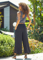 Women's Boho Flowy Black Pants