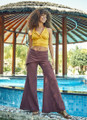 Women's Cotton Bohemian Hippie Pants Brown