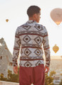 Retro Pattern Men's Boho Winter Shirt