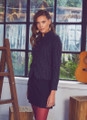 Band Collar Striped Boho Jacket