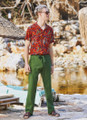 Men's Cotton Boho Pants Green
