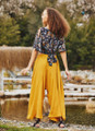 Loose Fit Harem Style Women's Yellow Pants