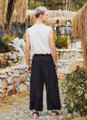 Loose Fit Harem Style Men's Black Pants