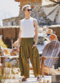 Loose Fit Harem Style Men's Khaki Pants