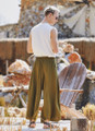 Loose Fit Harem Style Men's Khaki Pants