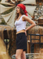 Boho Style Women's Black Summer Shorts