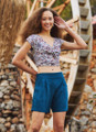 Boho Style Women's Blue Summer Shorts