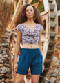 Boho Style Women's Blue Summer Shorts