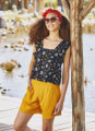 Boho Style Women's Yellow Summer Shorts