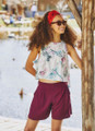 Boho Style Women's Purple Summer Shorts
