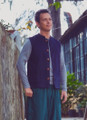 Men's Dark Blue Boho Vest