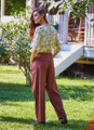 Summer Fisherman Pants for Women Brown
