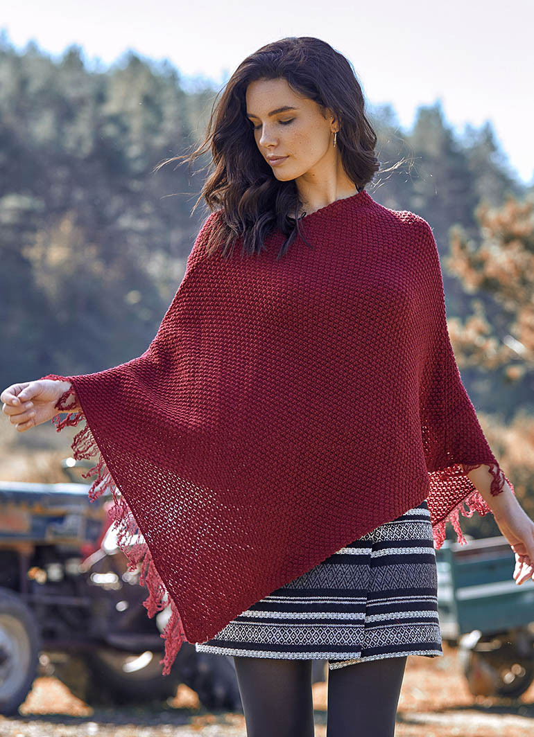 poncho sweater