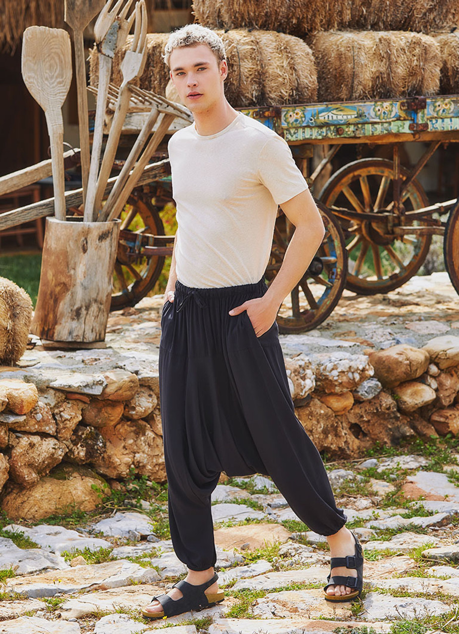 Wholesale Black Summer Harem Pants by Buddha Pants for your store
