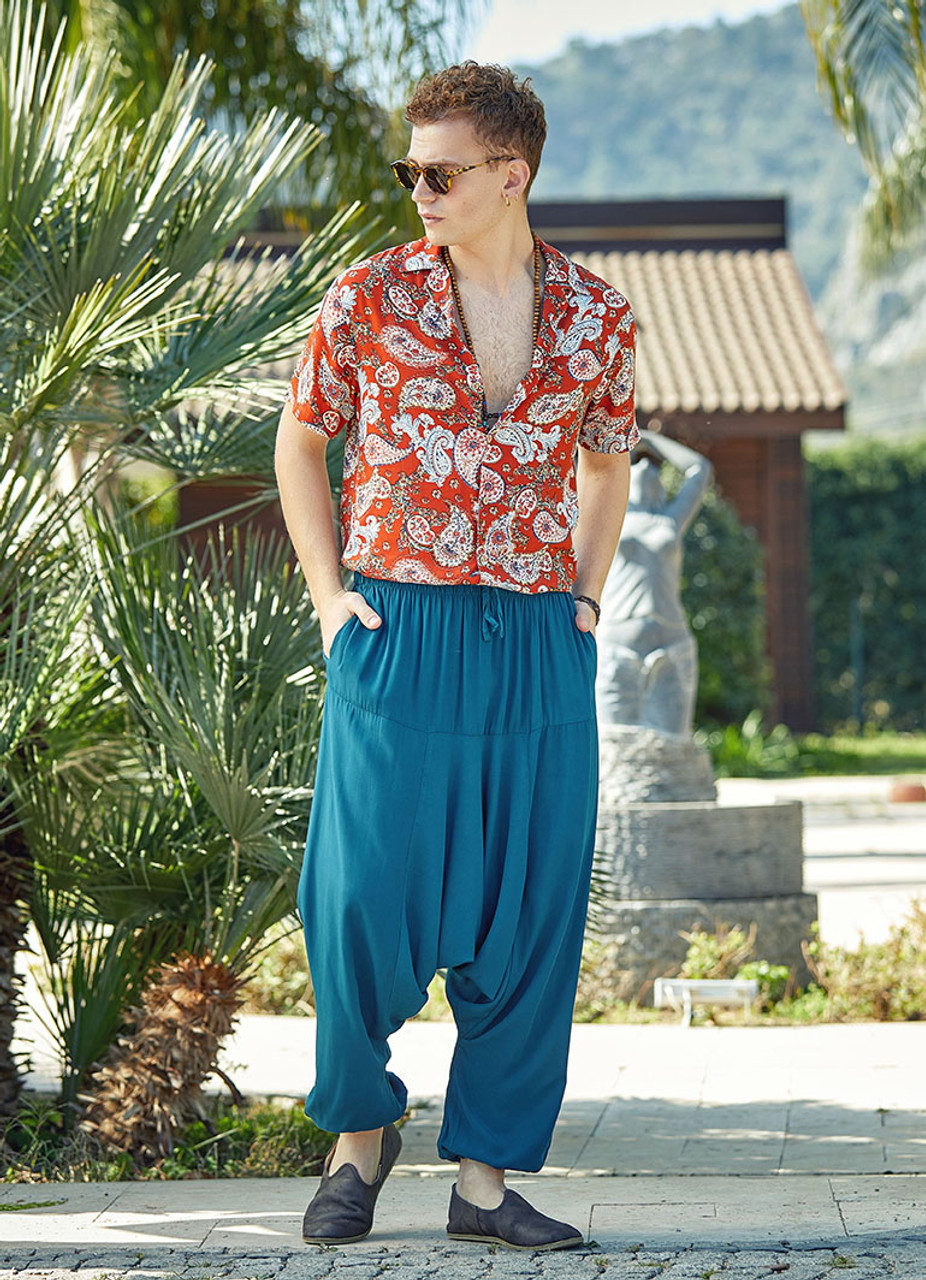 Flowy Harem Pants - Meadow — Sivana