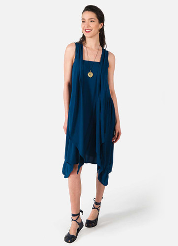 Midnight Flow Asymmetrical Dress