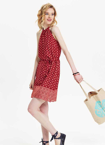 Ruby Rhapsody Halter Dress