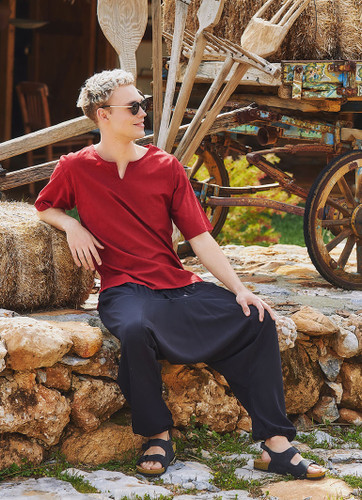 Black Harem Pants Men